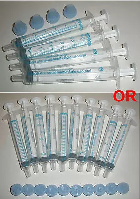 BAXTER BAXA ExactaMed Oral Medicine Dose Syringe Dispenser 3cc/3mL Caps 4/10-PK • $10.10