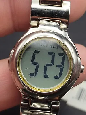 Millage Wrist Watch Ladies LED Model Wristwatch Silver Tone Case Runs NOS Still • $20