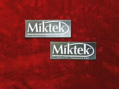 Miktek Microphones TWO Sticker Set • $2.99