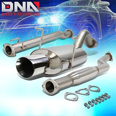 FOR 02-05 CIVIC Si EP3 K20A 4 ROLLEDTIP STAINLESS STEEL EXHAUST CATBACK SYSTEM • $146.88