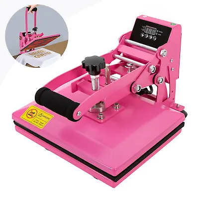 NEW 11.8*9inches Heat Press Machine FOR DIY T Shirts/T Shirt Press Machine Pink • $130.66