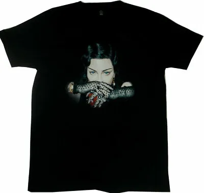 MADONNA  MADAME X TOUR LACE GLOVES ITINERARY T-SHIRT OFFICIAL Black Small New • $44.15