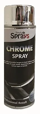 400ml Chrome Effect Foil Mirror Metallic Effect Auto Spray Paint DIY Car Aerosol • £16.99