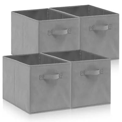 4X Foldable Storage Collapsible Box Home Clothes Organizer Fabric Cube UK • £11.99