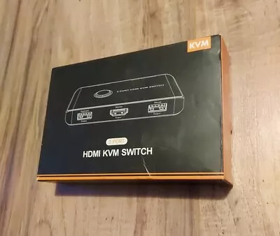 HDMI KVM Switch 2 Port HDMI 2.0 4K @60Hz Dolby Vision New • $19.95