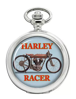 Harley Racer Motorcycle Pocket Watch • $48.30