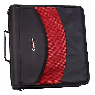 Dual-121-a Binder 2-in-1 Zipper Binder Black Assembled Product Height • $19.36