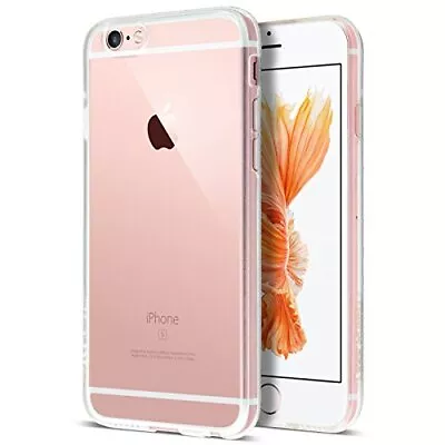 Case Buddy IPhone 6s Case Transparent Clear Soft TPU Gel Cover And Screen Prot • £6.72