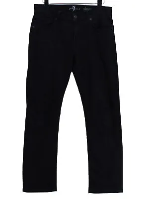 For All Mankind Women's Jeans W 31 In Black Cotton With Elastane Spandex Skinny • £17.20