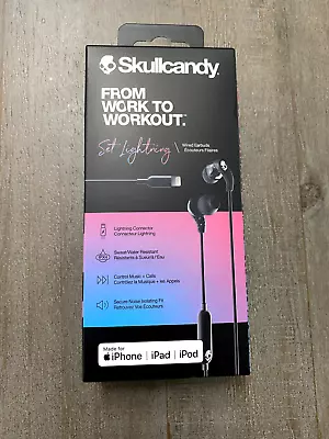 Skullcandy Set Lightning Wired Earbuds For IPhone IPad & IPod - FREE SHIPPING! • $22.99