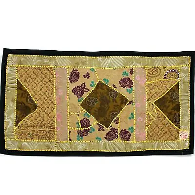 Vintage Embroidered Patchwork Gypsy Hippy Bohemian Tapestry Wall Hanging • $19.99