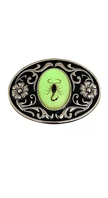 Belt Buckle For Men Luminous 3D Scorpion Western Cowboy Hebillas Vaqueras • $12.99