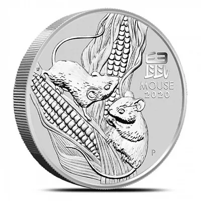 2020 Australia Lunar Mouse  2oz .9999 Silver Bullion Coin – Lunar Series III • $119.95