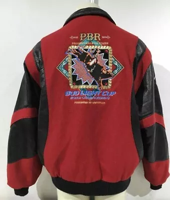 $185 • Buy Cripple Creek Bull Riding World Championship Las Vegas PBR Leather Jacket