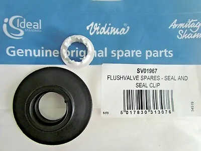 Ideal Standard Flush Valve Seal & Clip Sv01967 Genuine Original Spare Part • £7.20