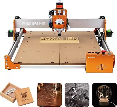 FoxAlien Masuter Pro CNC Router Machine Upgraded 3-Axis Engraving All-Metal ... • $599.99