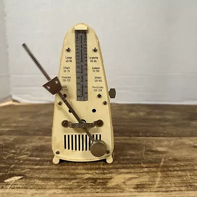 Vintage Wittner Prazision Taktell Wind Up Metronome Made In W. Germany Works! • $24.88