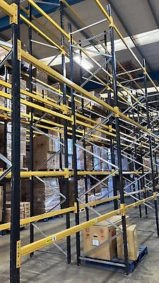 Used Link 51 Pallet Racking 6.45m X 1.00m Deep With Beams • £144