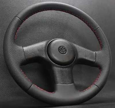 VW LEATHER RARE GTI VR6 Steering Wheel Golf MK2 MK3 Corrado • $240