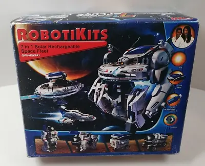 RobotiKits 7-in-1 Solar Rechargeable Space Fleet OWI-MSK641 New Open Box • $10