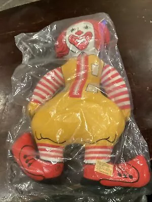 Sealed! Vintage McDonald’ Ronald McDonald Stuffed Pillow Plush Doll • $30