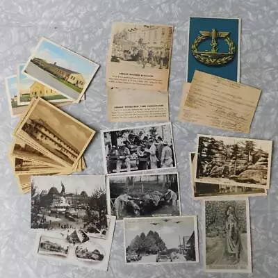 WWII Named Lot Ephemera Incl Army Hospital Postcard To Mom + Fort George Meade + • $174.99