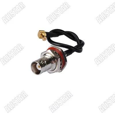 MCX Male Right Angle To BNC Female Connector Pigtail Coax Cable RG174 15cm To 2m • $3.90