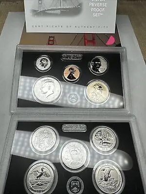 2018  Reverse Silver Proof Set  With Box And Coa • £101.24