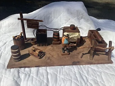 1944 Folk Art Diorama     Moonshiners    The Legend Of Pace County    Appalachia • $1195