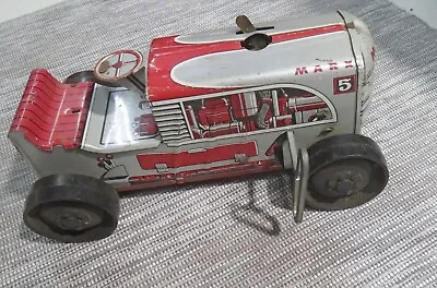 Marx # 5 USA-Made Tin Track-Type Wind-Up Climbing Tractor 1950s • $35