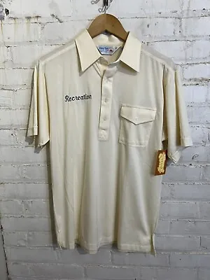 Vintage 70s 80s Sunrise Polo Shirt Medium Recreation Embroidered Vtg Sports Clas • $9