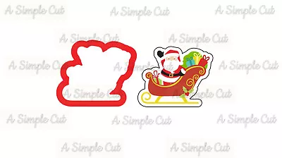 Santa In Sleigh Cookie Cutter • $6.75