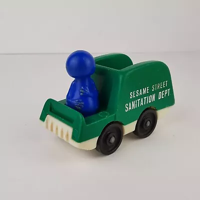 Vintage Fisher Price Little People Sesame Street Sanitation Dept With Grover • $11.99
