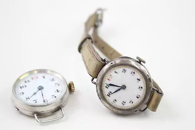 Womens 925 Silver WRISTWATCHES Hand-Wind Non Working 35g X 2 • £6.51