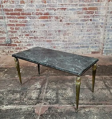 French Empire Vintage Marble Top Brass Coffee • $3900