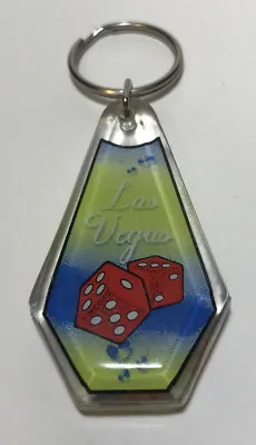 $6.99 • Buy Las Vegas Keychain Souvenir Red Dice Key Ring Nevada Collectible