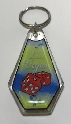 Las Vegas Keychain Souvenir Red Dice Key Ring Nevada Collectible • $6.99