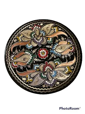 Copper Enameled Plate Metalware  Colorful 5 1/2” Diameter • $12.99