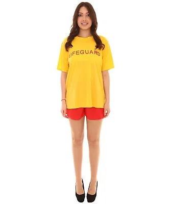 Men Yellow Red Shirt Pants Cosplay Bay Watch Lifeguard Xmas Gift Costume HC-1111 • $62.48