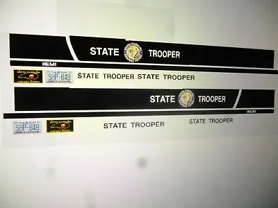 North Carolina State Trooper  Charger  Patrol  Car Decals 1:18 • $14.99