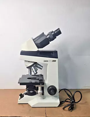 Leica ATC2000 Illuminated Microscope With Binocluar Head For Medical Laboratory • $189.99