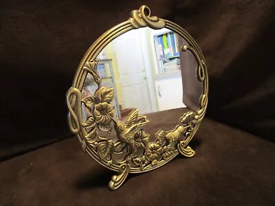 Vintage Andrea By Sadek Mirror Hummingbird Tabletop Or Wall  Mirror 9.5”T 1970's • $48