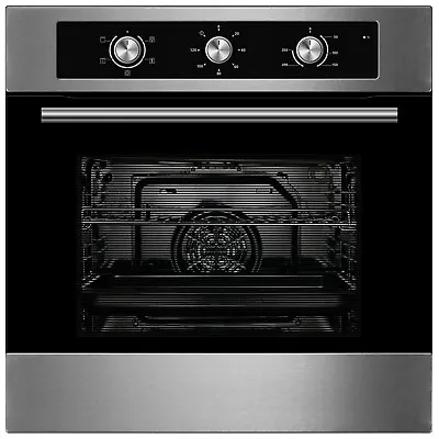 Cookology COF600SS 60cm Stainless Steel Built-in Single Electric Fan Oven Timer • £189.99