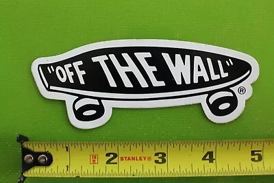 VANS Shoes Off The Wall Rare Black White Dogtown Vintage Skateboarding STICKER • $14