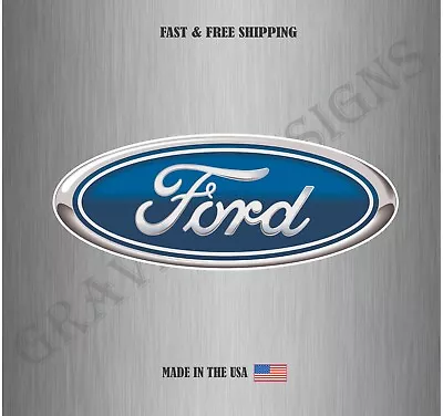 Ford Auto Car American Vinyl Sticker Decal Car Truck Tool Box Water Resistant • $6.29