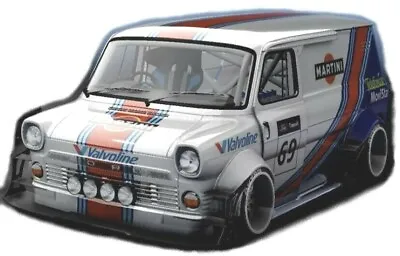 1:10 RC Clear Lexan Body Shell Ford Transit Super Van With Martini Decals. • $44.04