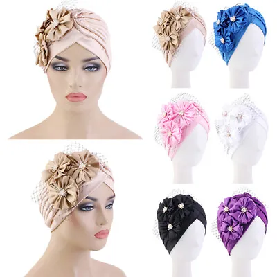 Indian Muslim Women Turban Hijab Hat Hair Loss Bonnet Chemo Cap Head Wrap Cover • $4.36