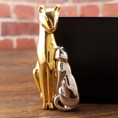 $9.99 • Buy Vintage Unsigned Liz Claiborne Cat Kitten Brooch Two Tone Gold Silver Jewelry