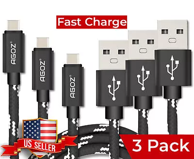 3Pack USB C Cable Fast Charger Cord For Motorola Moto G Stylus Power Edge Play • $12.98