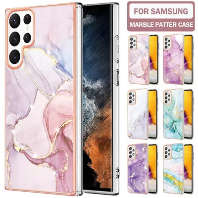 For Samsung S22/S21/S20 FE Ultra A53 A12 A22 A52S Case Marble Shockproof Cover • $11.99